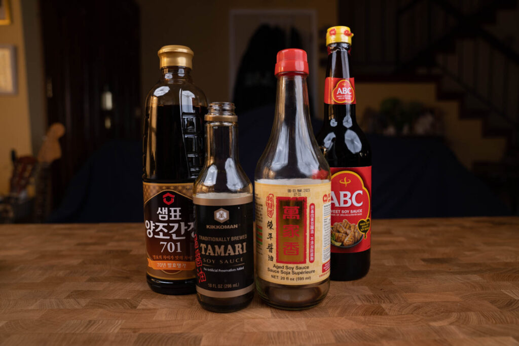 different types of soy sauce