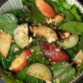Malabar Spinach & Nectarine Salad