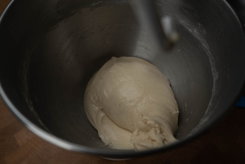 Kitchen Princess Bamboo: Yudane - Dough after mixing