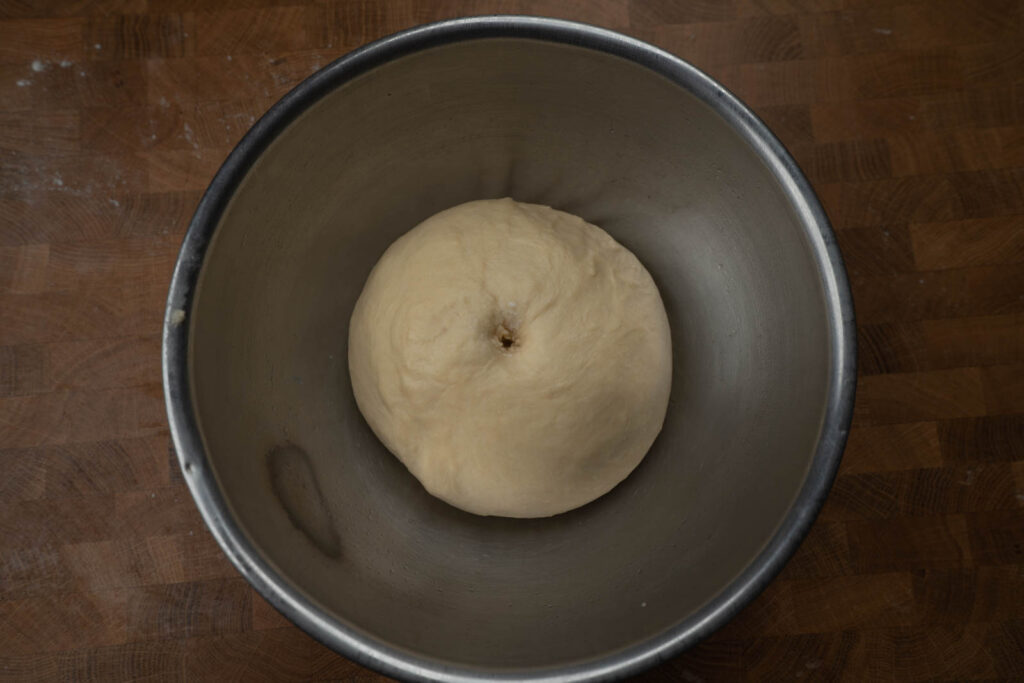 Inga Lam's milk bread - finger test