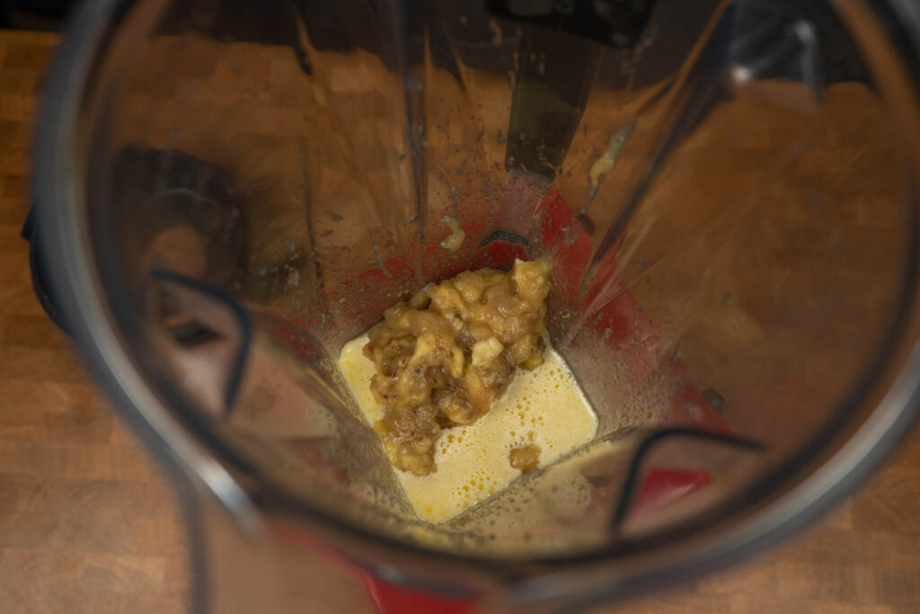 Add in your (cooked) banana