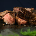 garlic honey marinated flap meat