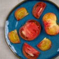 heirloom tomato slices