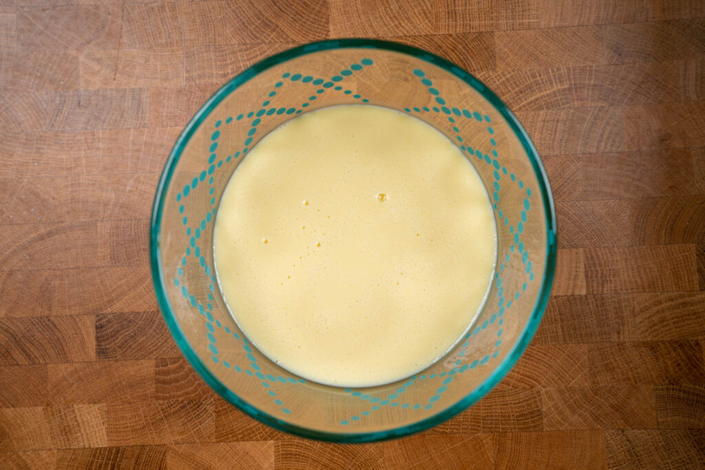 Final agar egg pudding mix