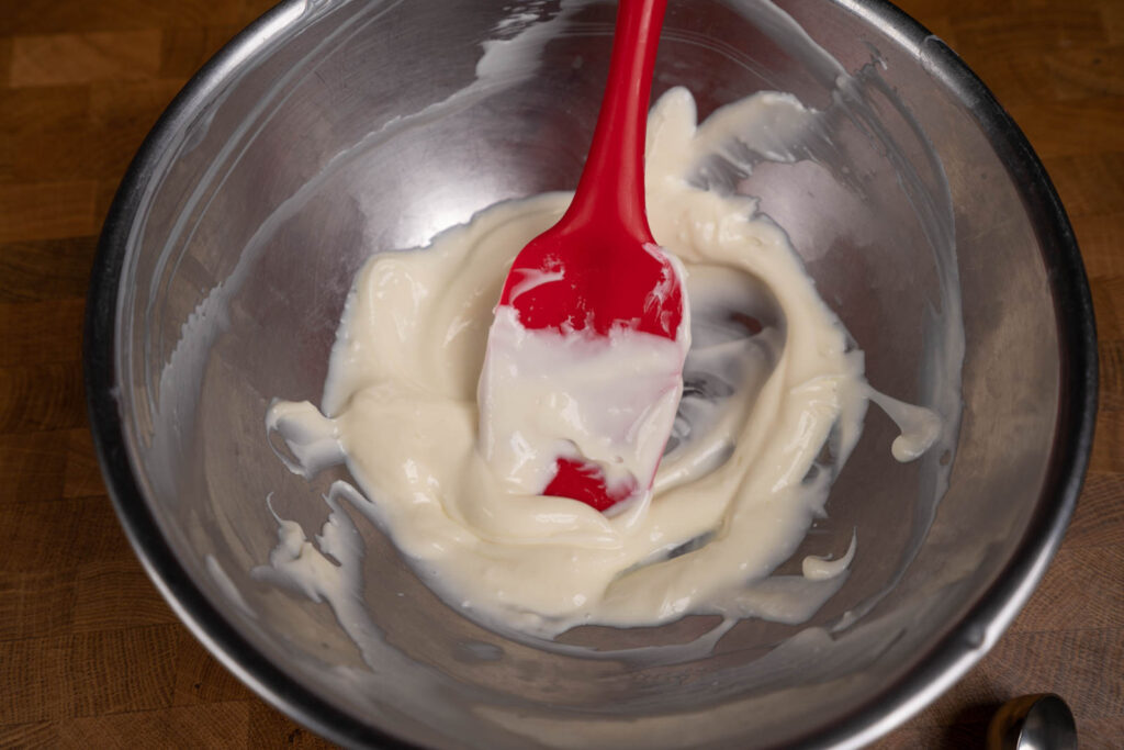 Cheese Cream Foam: Combined cheese mix