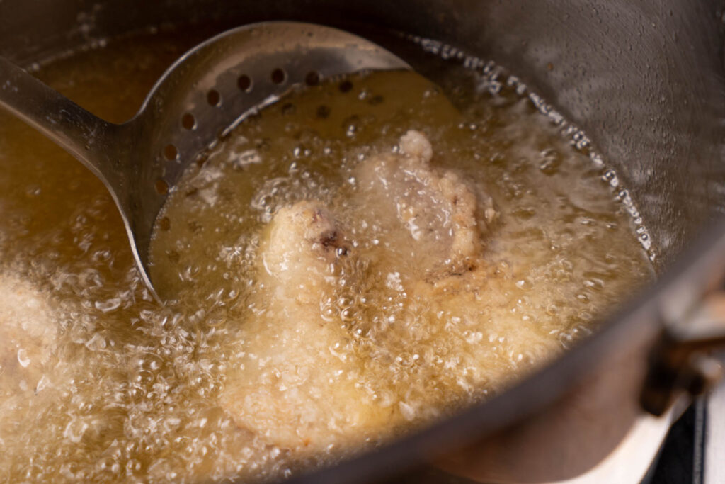 Korean Fried Chicken: First fry