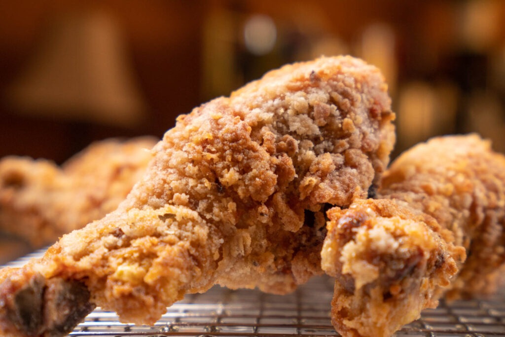 Korean Fried Chicken: First fry