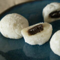 hojicha mochi, lemon mochi