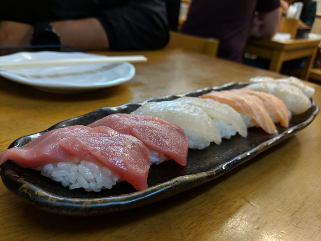 assorted nigiri, Toki Sushi honten, Osaka