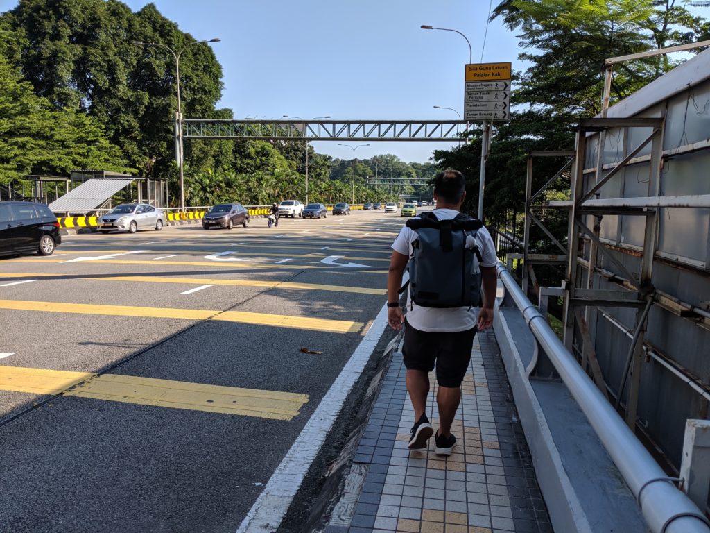 Carlienne wandering around between National Museum and Perdana Gardens, Kuala Lumpur, Malaysia