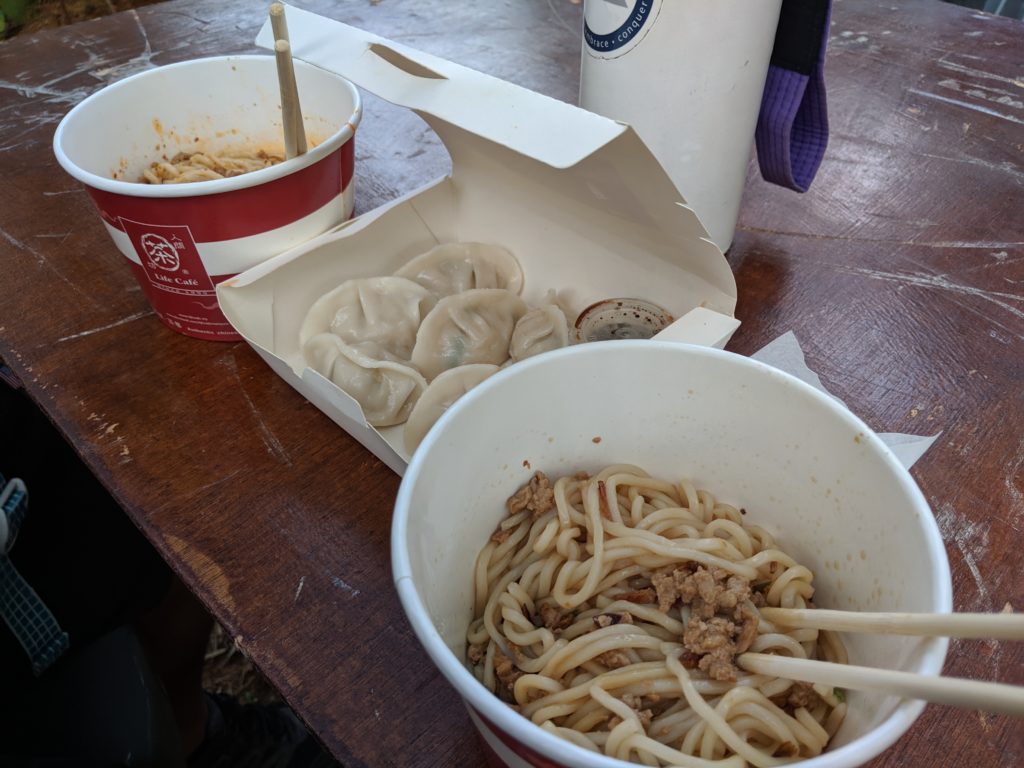 Chinese noodles and dumplings, Rainforest World Music Festival 2019.