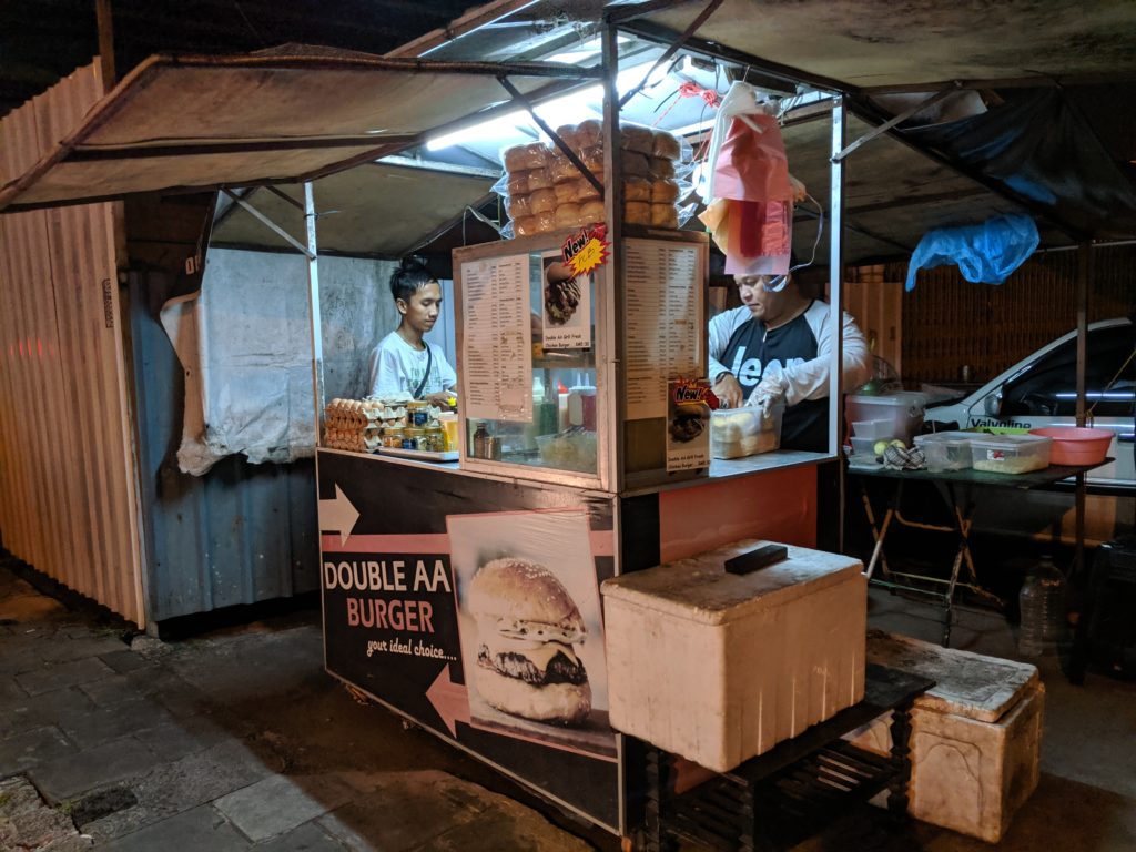 Double AA Burger stand, Kuching, Malaysia
