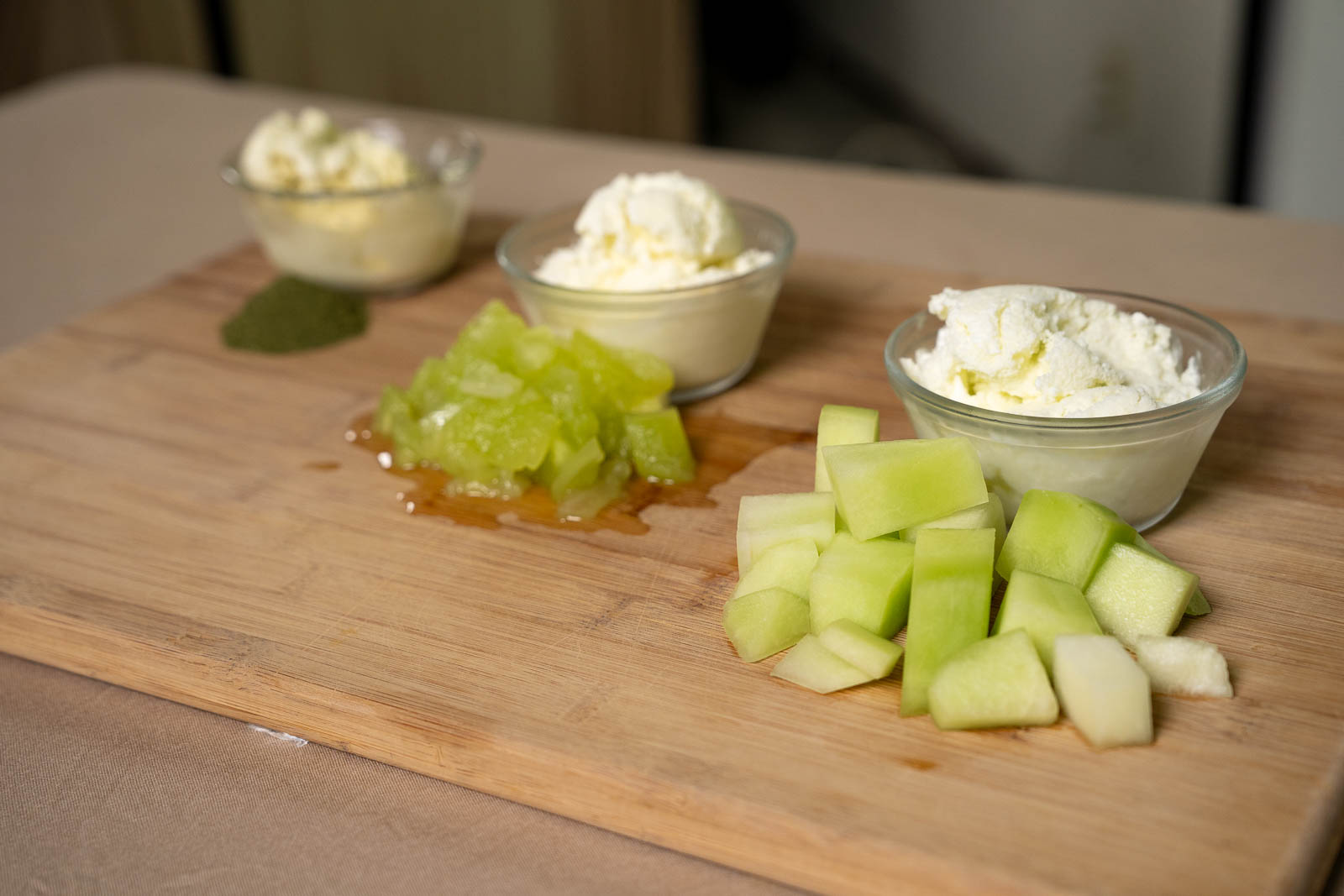 melon ice cream experiment