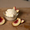 white nectarine ice cream